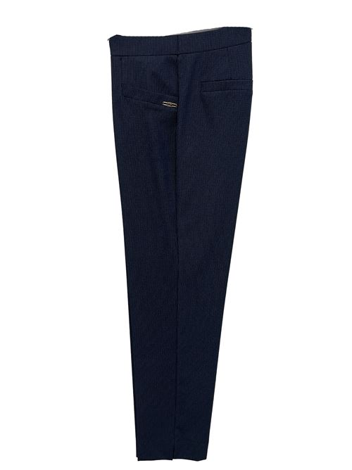 pantalone microfantasia CARLA FERRONI | CF17927BLU